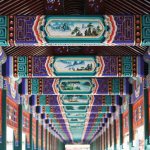 Beijing, zomerpaleis wandelgang met schilderingen